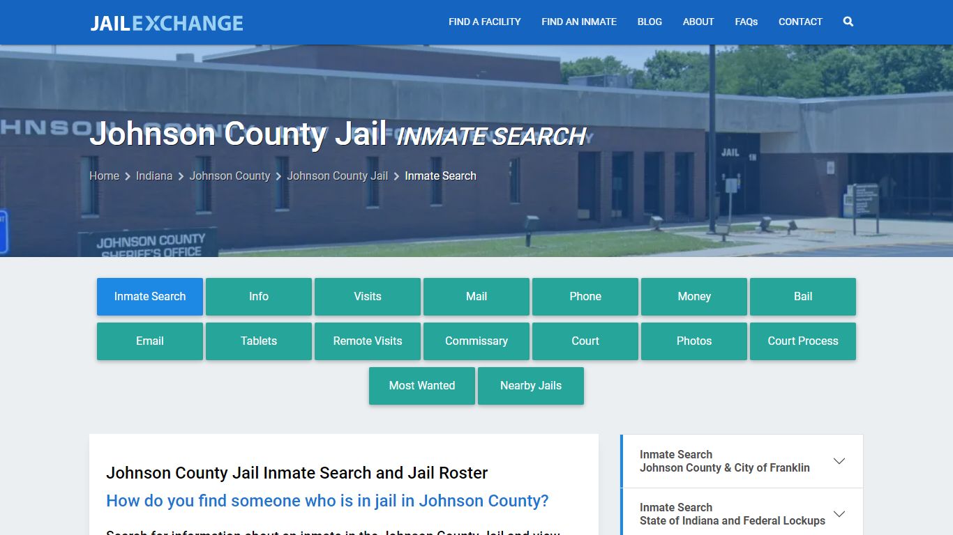 Inmate Search: Roster & Mugshots - Johnson County Jail, IN